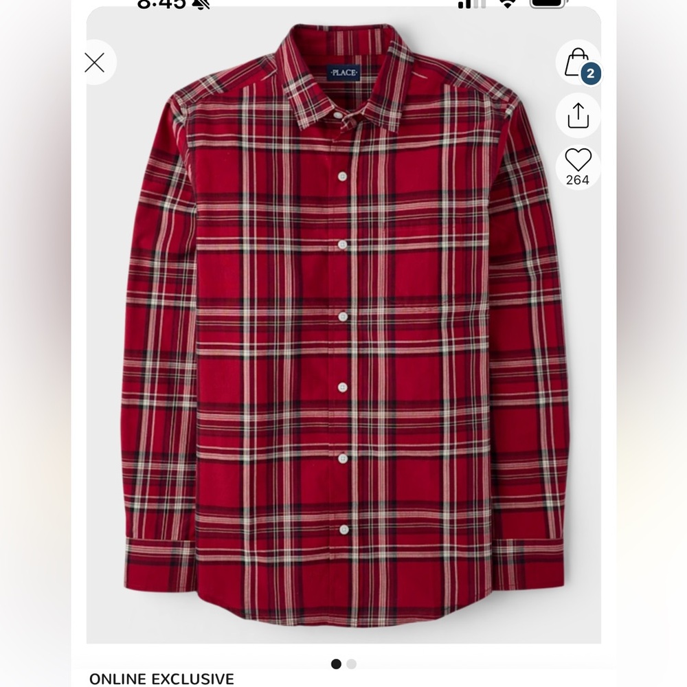 Men’s Red Plaid Shirt perfect for Christmas
